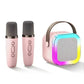 K12 Portable Speaker With Double Mic | Karaoke Microphone With Speaker | Portable Wireless Bluetooth Speaker